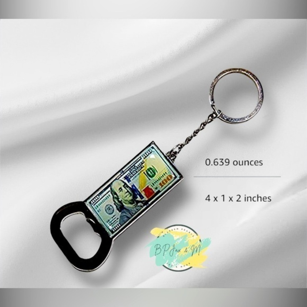 🆕Bottle Opener Key chain 100 $ Sign